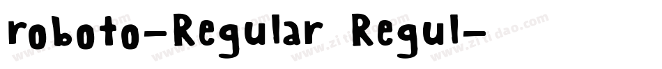 roboto-Regular Regul字体转换
